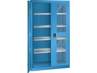 zwaarlastkast met openslaande deuren,HxBxD 1950x1100x641mm,lak RAL5012 - 2