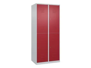 dubbeldekse locker,HxBxD 1850x800x500mm,2x2vak.,vak B 400mm - 1