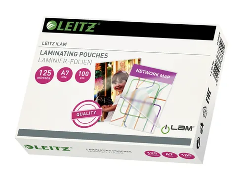 Lamineerhoes Leitz A7 2x125 micron EVA 100stuks