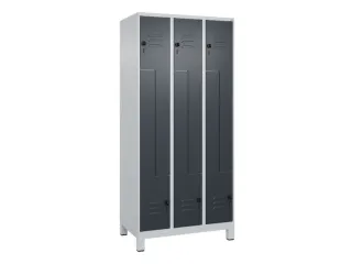 Z-garderobekast,HxBxD 1950x900x500mm,vak B 150/300mm,draaigrendel - 1