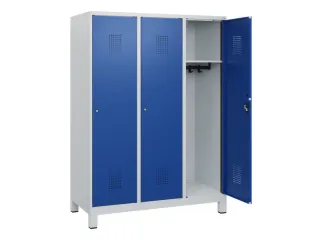 schoollocker,HxBxD 1630x1200x500mm,3vak,vak B 400mm,cil.-slot,voeten - 1