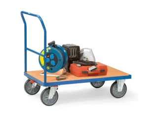 Duwbeugelwagen 2503 600kg 1200x800mm Houten Plaat Ral5007 - 3
