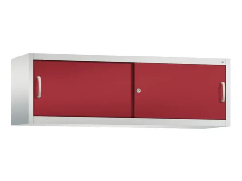 opzetkast,v. schuifdeurkast,romp RAL7035,front RAL3003