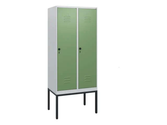 locker,HxBxD 1950x800x500mm,2vak,vak B 400mm,draaigrendel