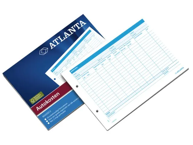 Autokostenboek Djois Atlanta A5 wit