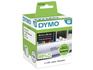 Etiket Dymo 99012 Labelprint Eurolabel 36x89mm S0722400 - 1