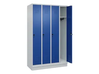 locker,HxBxD 1950x1200x500mm,4vak,vak B 300mm,draaigrendel,sokkel - 2