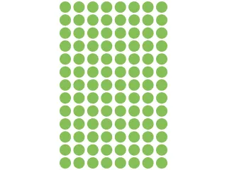 etiket Zweckform 8mm rond 4 vel a 104 etiketjes lichtgroen - 2