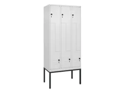 Z-garderobekast,HxBxD 2120x900x500mm,vak B 150/300mm,draaigrendel