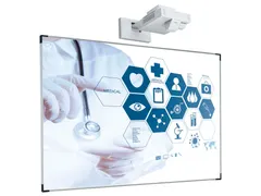 Projectiebord 120x214cm 16:9 mat wit Extraflat