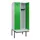 locker met bank,HxBxD 2120x800x815mm,2vak,vak B 400mm,draaigrendel