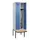 locker met bank,HxBxD 2120x600x815mm,2vak,vak B 300mm,draaigrendel