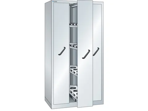 verticale kast,HxBxD 1950x1000x695mm,3uittrekwanden