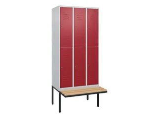 Dubbeldekse dekenkist,HxBxD 2120x900x815mm,3x2vak.,vak B 300mm - 1