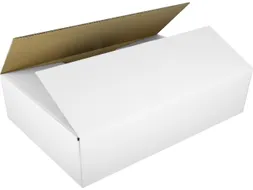 Verzenddoos Raadhuis Inw: 586x386x186mm EB-golf wit