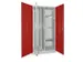verticale kast,HxBxD 1950x1000x600mm,RAL7035,front RAL3000