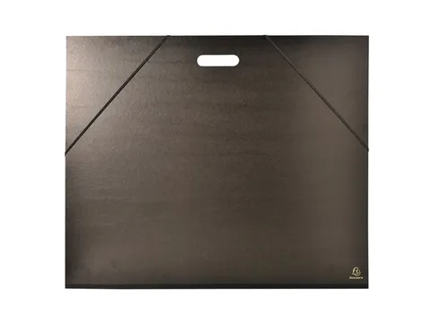 Tekenmap Kraft zwart handv/elast 59x72cm