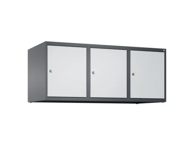opzetkast,v. locker,3vak.,vak B 400mm,HxBxD 500x1200x500mm