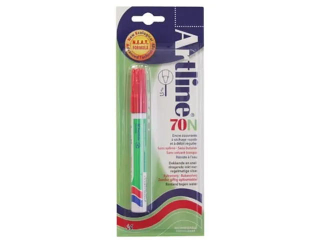 Permanent marker Artline 70 rood op blister