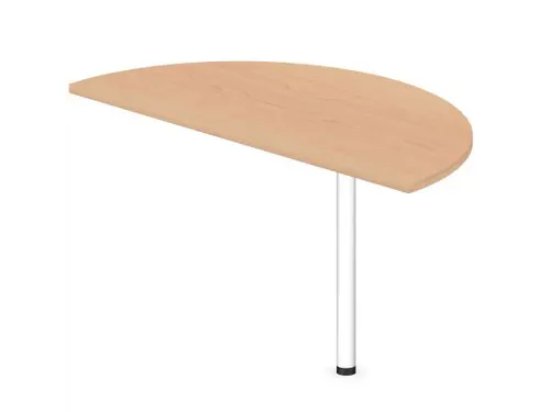 aanbouwtafel,i.h.v.,HxBxD 720-840x1200x600mm,halfrond,NE-esdoorn