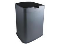 Vuilbak 70 l, grijs en zwart