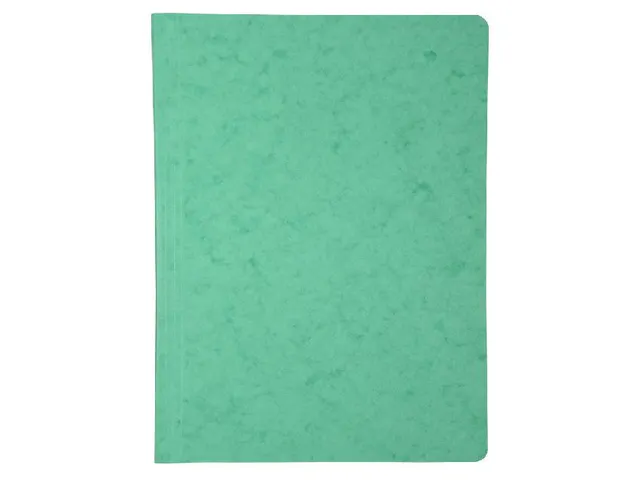 Map glanskarton metalen drukklem Groen