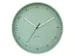 Horloge murale NeXtime Berlin L de 40 cm en aluminium vert menthe