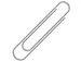 Paperclip Alco 50mm rond vernikkeld 100 stuks