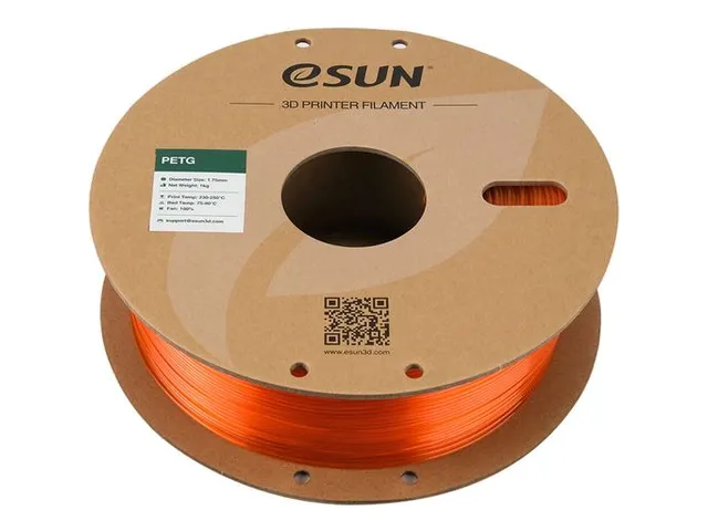 eSUN 3D printer Filament PETG 1,75mm Oranje 1kg