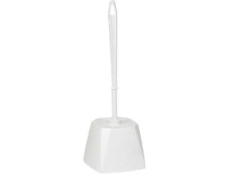 Vikan Classic toiletborstel met vierkante houder wit medium vezels 400