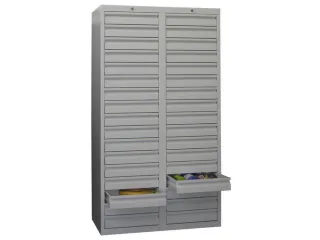 ladekast HxBxD 1800x1000x500mm 34laden RAL7035 front RAL7035 - 2