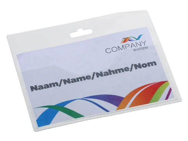 Badge - pashouder Europel open 90x60mm