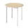 Tafel Rond 80 Cm Frame Aluminium Blad Esdoorn