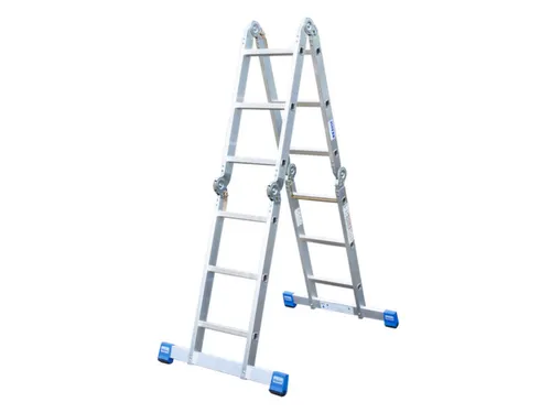 multifunctionele vouwladder,4x3,sporten,balk L 3,55m,aluminium