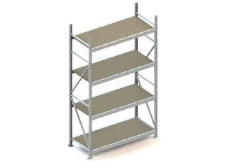 breedvakstelling,grondveld,HxBxD 2500x1451x650mm,vakl. 600kg - 1