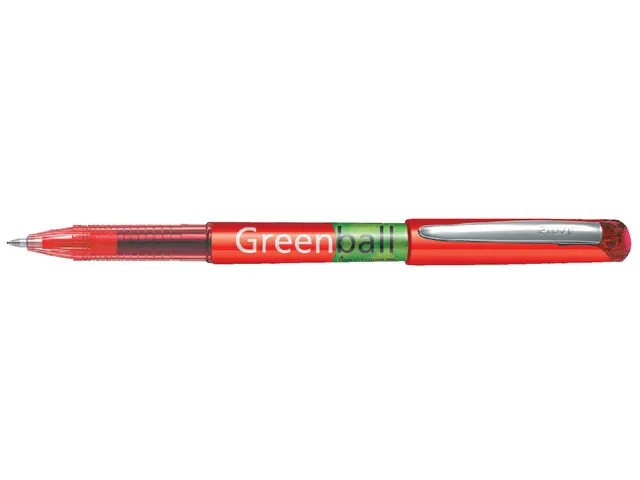 Rollerpen Pilot Greenball Begreen Medium punt Rood