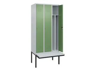 locker voor scheiding van kleding,HxBxD 2120x900x815mm,3vak - 2