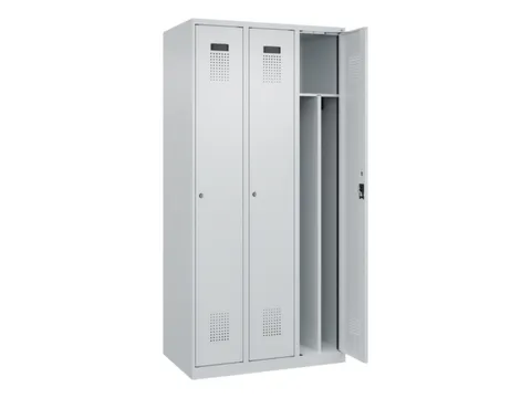 locker voor scheiding van kleding,HxBxD 1850x900x500mm,3vak