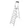 trapladder,eenzijdig,8treden,bordes met profiel,Stand H 1,7m