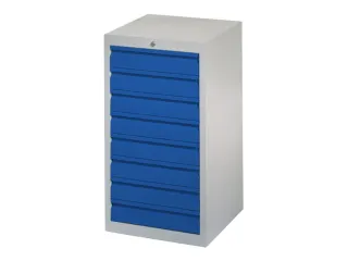 ladekast HxBxD 900x500x500mm 8laden slot RAL7035 front RAL5010 - 2