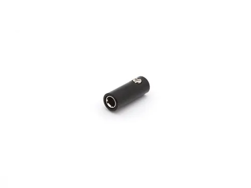 Vrouwelijke Banaanplug Met Schroefconnector - Zwart
