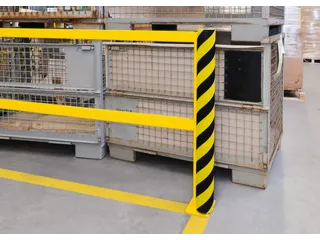 hoekbescherming,cirkel,LxØ 1000x100mm,EVAC-schuim,geel/zwart - 5