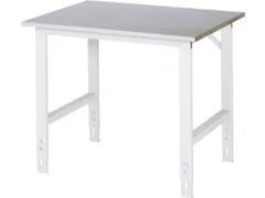 werkbank,HxBxD 760-1080x1050x800mm,houtblad,m. zinklaag