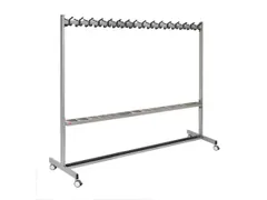 Garderoberek Aluminium 32 Hoed-/Jashaken Dubbelzijdig 1700x2000x600mm