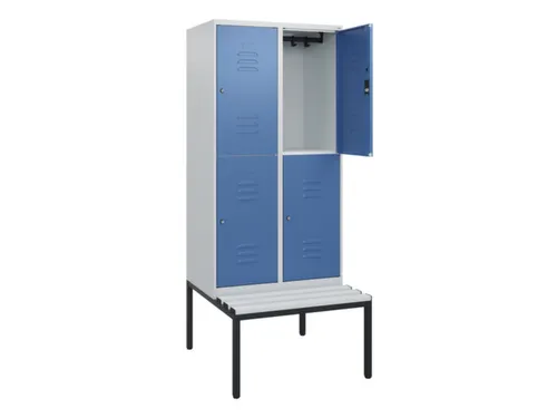 Dubbeldekse dekenkist,HxBxD 1950x800x815mm,2x2vak.,vak B 400mm