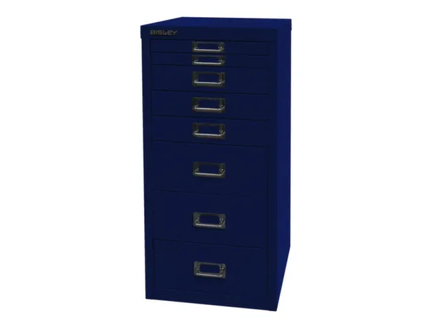 kantoor-ladekast HxBxD 590x279x380mm 8 laden romp oxfordblauw staal