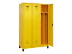 locker voor scheiding van kleding,HxBxD 1950x1200x500mm,3vak