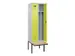 locker met bank,voor scheiding van kleding,HxBxD 2120x600x815mm,2vak