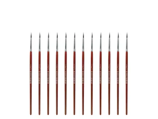 Penseel Kangaro Serie 120 rond Nr. 3 geitenhaar doos 12 stuks - 1