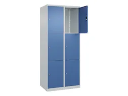 lockerkast,HxBxD 1850x800x500mm,2x3vakken,vak B 400mm,cil.-slot